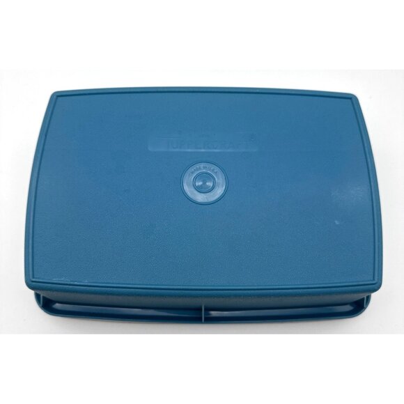 Tupperware Tuppercraft Stow-N-Go Sewing Craft Tackle Box Organizer 767-1 Blue - Picture 3 of 5